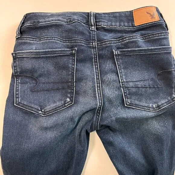 Womens American Eagle Super Super Stretch Jeggings Size 4 Reg Measures 27x28.5 - Picture 15 of 15